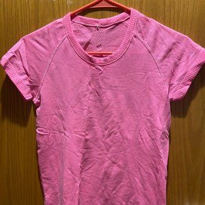 Pink Lululemon T shirt